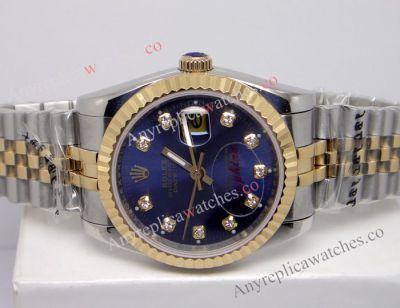 Replica Rolex Datejust Blue Face Jubilee Watch For Man